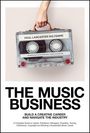 "The Music Business" steht in großen Buchstaben darunter. Eine Hand hält eine Kassette; es ist eine Buchcover-Illustration.