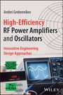 Titel: "High-Efficiency RF Power Amplifiers and Oscillators" von Andrei Grebennikov. Oszilloskop mit Wellenmuster.