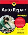 "Auto Repair for Dummies" 3rd Edition, Tipps zur Autowartung, von Desiree White und Deanna Sclar; Frau arbeitet am Motor.