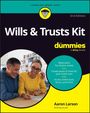 "Wills & Trusts Kit for dummies" steht auf einem Buchcover mit einem lächelnden Paar, das zusammen schreibt.