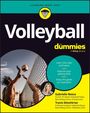 „Volleyball for dummies“. Lerntipps, Spielverbesserung, und Zuschauerfreude. Bild: Zwei Volleyballspieler am Netz.