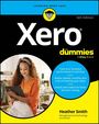 "Xero for dummies." "LEARNING MADE EASY." Frau mit Tablet, Text: "Track your business", "Master tasks", "Unlock information."
