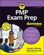 "PMP Exam Prep for Dummies" mit Online-Übung, Konzepte des PMBOK, jeden Bereich erkunden, Fragebank üben. Frau erklärt am Whiteboard.