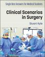 „Clinical Scenarios in Surgery“ von Stuart Kyle. Vier Chirurgen in blauer Kleidung bei einer Operation.