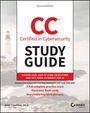 "CC Certified in Cybersecurity STUDY GUIDE" auf weißem Hintergrund. Enthält Prüfungsvorbereitung und Lerntools. Links Leuchtturm.