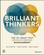 "BRILLIANT THINKERS" in großen Buchstaben, dahinter überlappende Kreise in Blau und Gelb. Logo unten links.