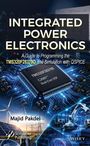 Text: "INTEGRATED POWER ELECTRONICS, TMS320F28379D, Majid Pakdel." Microchip auf Leiterplatte, Windräder, Roboterarm.