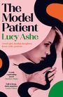 Text: „The Model Patient,“ „Lucy Ashe,“ „Good girl, dutiful daughter, lover,“ mit stilisiertem Profil einer Frau und Schlangenmotiv.