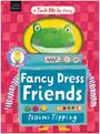 Titel: "Fancy Dress Friends", Autor: Naomi Tipping. Illustration mit einem Frosch im Roboteranzug.