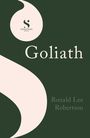 Goliath. Ronald Lee Robertson. Summit Books Proof Logo, stilisierte Schrift auf dunkelgrünem Hintergrund.