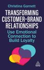 "Transforming Customer-Brand Relationships" von Christina Garnett. Bunte Sprechblasen überlappen auf dunklem Hintergrund.