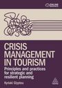 "Crisis Management in Tourism: Principles and practices for strategic and resilient planning." Drüber eine abstrakte Linie.