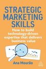 "STRATEGIC MARKETING SKILLS. How to build technology-driven expertise that delivers business value. Ana Mourão." Grafik mit Lupe und Diagrammen.