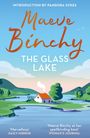 „Maeve Binchy: The Glass Lake“. Einführung von Pandora Sykes. Illustration: Haus am See mit Hügeln und Boot.