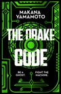 "THE OBAKE CODE. BE A GHOST. FIGHT THE MACHINE." Grünes, futuristisches Design mit Kreis- und Linienmustern.