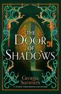 „THE DOOR OF SHADOWS“ und „Georgia Summers“ in einer mystischen Illustration mit Tor, Schlüsseln und Ästen.