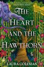 „The Heart and the Hawthorn“ von Laura Coleman. Ein lila Drache windet sich um einen Baum, umgeben von Blumen.