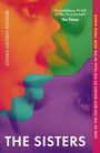 "The Sisters" ist ein Buchcover mit farbenfrohem, gepunktetem Porträt und Zitaten von "The Times" und "New York Times".