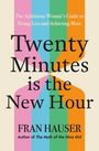 Buchtitel: "Twenty Minutes is the New Hour". Farbenfrohe Streifen als Hintergrund in Rosa, Blau, Grün, Orange.