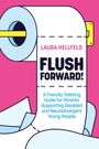 Titel: "Flush Forward!" von Laura Hellfeld. Weiße Toilettenpapierrolle auf pinkem Hintergrund.