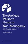 "The Anxious Person’s Guide to Non-Monogamy" steht auf blauem Hintergrund. Ein Hirsch im Kreis ist oben links.