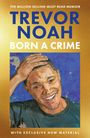 Text: "FINAL COVER TO BE REVEALED", "Born a Crime", "TREVOR NOAH". Design: Einfaches, weißes Layout mit Logo.
