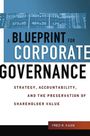 Fred Kaen: A Blueprint for Corporate Governance, Buch