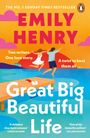 "Emily Henry. Great Big Beautiful Life. Orange Rahmen. Penguin Viking Logo unten."