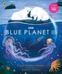 Oben steht "Foreword by Chris Packham". Zwei weiße Bären auf Eis, darunter Meeresbewohner und der Text "BBC Blue Planet III".