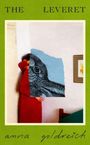 "The Leveret" und "anna goldreich" auf grünem Hintergrund. Collage: Person in Rot, ein Hasenkopf-Illustration überlagert.