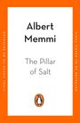 Oben „Albert Memmi“, darunter „The Pillar of Salt“. Unten ein Pinguin-Logo. Seitenrand in Orange mit „FINAL COVER TO BE REVEALED“.