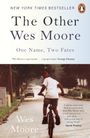 „The Other Wes Moore: One Name, Two Fates“. Oprah Winfrey lobt Wes Moore. Junge auf Fahrrad in einer Straße. Oben ist ein Logo.