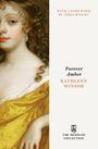 Texte: "With a foreword by India Knight", "Forever Amber", "Kathleen Winsor", "The Mermaid Collection". Illustration: Frau in Gelb.