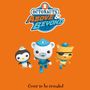 "Octonauts Above & Beyond." Drei animierte Figuren: ein Pinguin, ein weißer Bär und eine Katze mit Augenklappe in blauer Uniform.