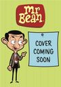 Text: "Mr Bean", "Cover Coming Soon". Zeichnung einer Cartoon-Figur mit großen Ohren, zeigt auf ein Schild. Hintergrund grün.