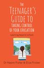 "The Teenager's Guide to Taking Control of Your Education" mit Illustration eines Mädchens, das aus einem Fenster schaut.