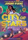 „City of Stars, The Genie Game Book Two“ von Jordan Ifueko. Unten: „Cover to be revealed“. Farbverlauf lila-gelb.