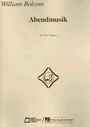 William Bolcom: Abendmusik for Two Pianos, Noten