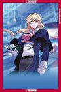 Text: "SECOND EDITION" und "COVER NOT FINAL". Illustration eines eleganten jungen Mannes mit blondem Haar und Buch.