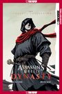 "The Complete Collection: Assassin's Creed Dynasty. Xu Xianzhe, Zhang Xiao. Illustration eines verhüllten Kriegers."