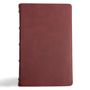 Csb Bibles By Holman: CSB Single-Column Personal Size Bible, Holman Handcrafted Collection, Premium Marbled Burgundy Calfskin, Buch