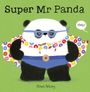 Text: „Super Mr Panda“, „Help!“, „Steve Antony“. Illustration: Ein Panda mit Umhang und Maske vor grünem Hintergrund.
