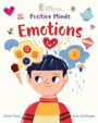 "Positive Minds: Emotions". Illustration eines Kindes mit symbolischen Emotionen wie Herzen, Wolken und Sonnen.