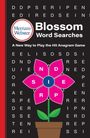 Merriam-Webster Blossom Word Searches. A New Way to Play the Hit Anagram Game. Illustration einer Blume in einem Topf.