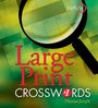 „Large Print Crosswords #1“ von Thomas Joseph, Hintergrund: Kreuzworträtsel mit Lupe.