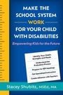 Texte: "MAKE THE SCHOOL SYSTEM WORK FOR YOUR CHILD WITH DISABILITIES", "Empowering Kids for the Future". Name: Stacey Shubitz.