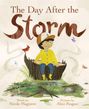 "The Day After the Storm" steht oben. Ein Kind sitzt auf einem Baumstumpf, umgeben von Pflanzen, einem Vogel und Schmetterlingen.