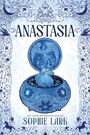 **ANASTASIA**: Aufwendige blaue Illustration mit Fabergé-Ei, Phönix und floralen Mustern. Autor: SOPHIE LARK.