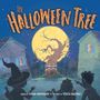 Titel: "The Halloween Tree". Illustration mit gruseligem Baum vor Vollmond, umgeben von verkleideten Kindern und Häusern.