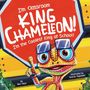 "I'm Classroom King Chameleon! I'm the Coolest King at School!" Ein bunter Chamäleon-Charakter mit Sonnenbrille hebt einen Finger.